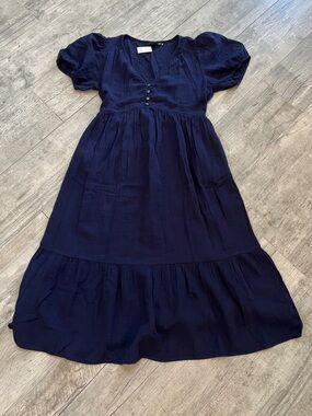 elegant maxi dress THE CELESTIAL STREAM BLUE MAXI DRESS main image 0